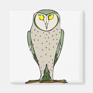 Staring Owl Magnet