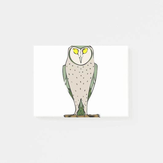 Staring Owl Post-it Klebezettel (Vorderseite)