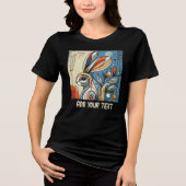 Staring Rabbit Tri-Blend Shirt (Vorderseite)
