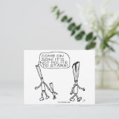 Staring Reed Postkarte (Stehend Vorderseite)