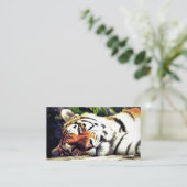 Staring Tiger Visitenkarte (Stehend Vorderseite)