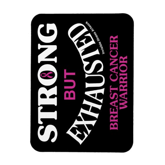 STARK, ABGESCHAFFT... Brustkrebs Magnet (Vertikal)