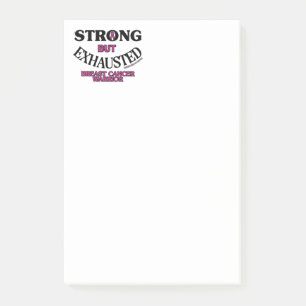 STARK, ABGESCHAFFT... Brustkrebs Post-it Klebezettel