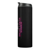 STARK, ABGESCHAFFT... Brustkrebs Thermosbecher (Nach rechts gedreht)