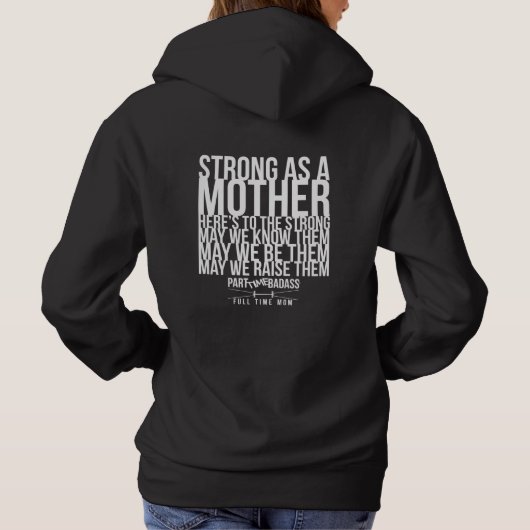 STARK ALS MUTTER Hoodie (Rückseite)