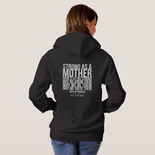 STARK ALS MUTTER Hoodie (Schwarz voll)