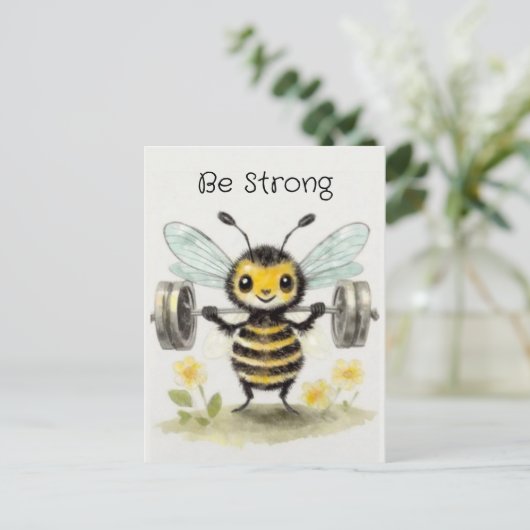 stark, anpassbar postkarte (Stehend Vorderseite)