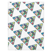 Stark beanspruchte Billardkugeln Tischdecke (Vorderseite)