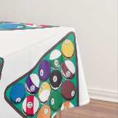 Stark beanspruchte Billardkugeln Tischdecke (Beispiel)