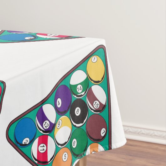 Stark beanspruchte Billardkugeln Tischdecke (Beispiel)