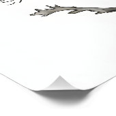 Stark Beauty: Schwarz-Weiß-Baumwand Kunst Fotodruck (Ecke)