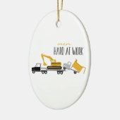 Stark bei der Arbeit Keramik Ornament (Links)