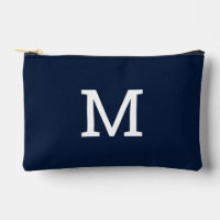 Stark blaue Monogramm-Anfangssteckbeutel