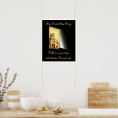 stark bleibe, Fokussiert Bleibe_ Poster (Küche)