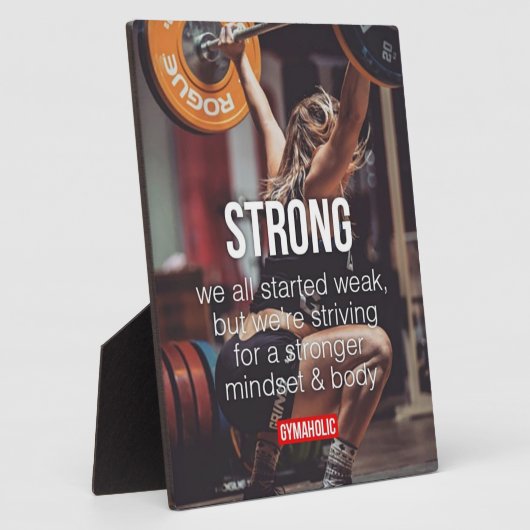 STARK, das Gewicht der Frauen hebt inspirierende W Fotoplatte (Seite)