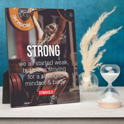 STARK, das Gewicht der Frauen hebt inspirierende W Fotoplatte (Seite)