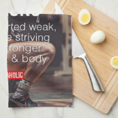 STARK, das Gewicht der Frauen hebt inspirierende W Küchentuch (Viertel Falte)