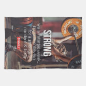 STARK, das Gewicht der Frauen hebt inspirierende W Küchentuch (Horizontal)