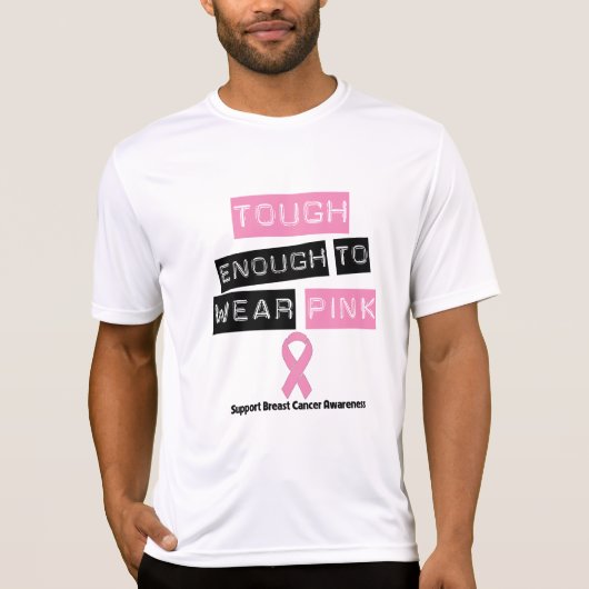 Stark genug rosa Brustkrebs tragen T-Shirt (Vorderseite)