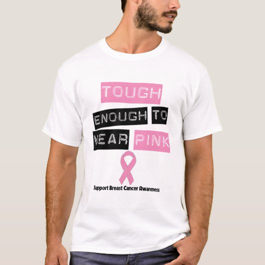 Stark genug rosa Brustkrebs tragen T-Shirt (Vorderseite)