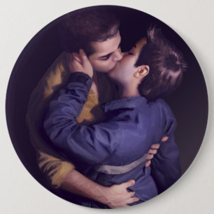 Stark - gerade der Kuss (Knopf) Button