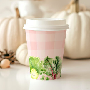 Stark gewachsene Baby Pink Girl Dusche Pappbecher