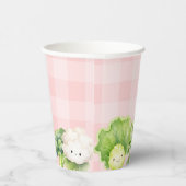 Stark gewachsene Baby Pink Girl Dusche Pappbecher (Rechts)