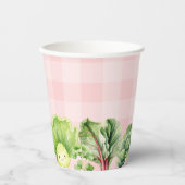 Stark gewachsene Baby Pink Girl Dusche Pappbecher (Vorderseite)