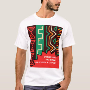 Stark im Geist, kühl im Herzen - Afro Inspiriert E T-Shirt
