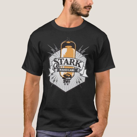Stark Industries Throwback-Logo T-Shirt (Vorderseite)