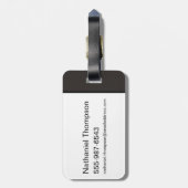 Stark, Lannister, Targaryen, Iron Throne Muster Gepäckanhänger (Rückseite vertikal)