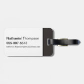 Stark, Lannister, Targaryen, Iron Throne Muster Gepäckanhänger (Rückseite horizontal)