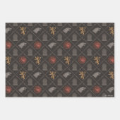 Stark, Lannister, Targaryen, Iron Throne Muster Geschenkpapier Set (Vorderseite 2)