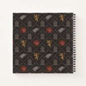 Stark, Lannister, Targaryen, Iron Throne Muster Notizblock (Rückseite)