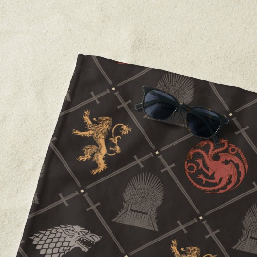 Stark, Lannister, Targaryen, Iron Throne Muster Strandtuch (Beispiel)