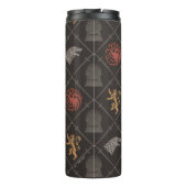 Stark, Lannister, Targaryen, Iron Throne Muster Thermosbecher (Rückseite)