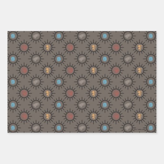 Stark, Lannister, Targaryen, NachtkönigPattern Geschenkpapier Set (Vorderseite 3)