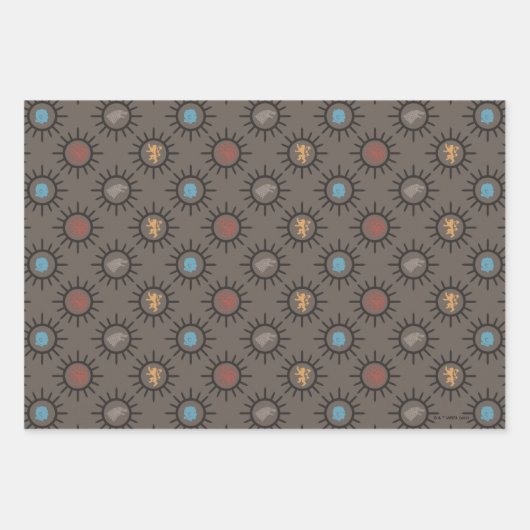 Stark, Lannister, Targaryen, NachtkönigPattern Geschenkpapier Set (Vorderseite)