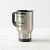 stark | lustiges Angeln Reisebecher (Vorderseite Links)