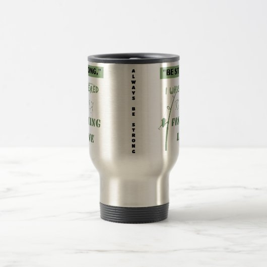 stark | lustiges Angeln Reisebecher (Mittel)