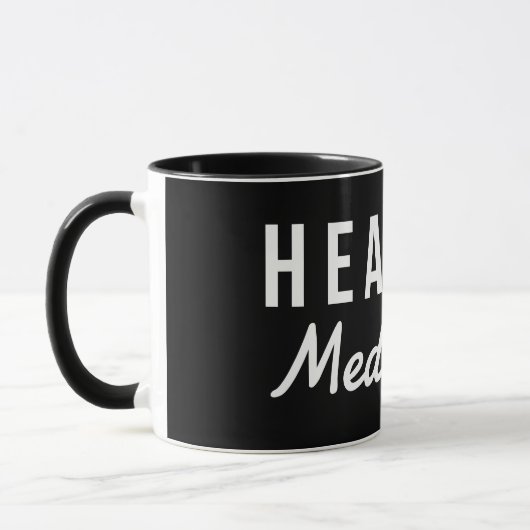 stark meditiert tasse (Links)