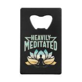 stark meditiert - Yoga Geldbeutel Flaschenöffner (Rückseite)