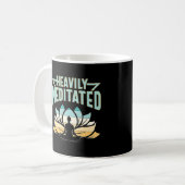 stark meditiert - Yoga Kaffeetasse (Vorderseite Links)
