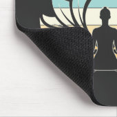 stark meditiert - Yoga Mousepad (Ecke)