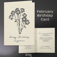 Stark Primrose Februar Birth Blume Linen