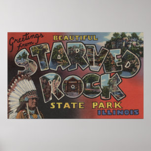 Stark Rock Staat Park - Große Letter Scenes Poster