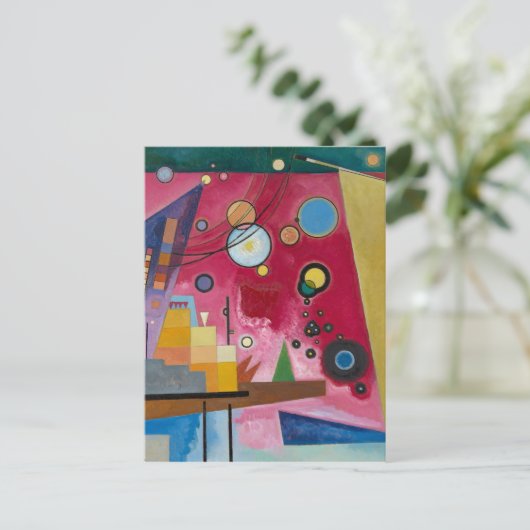 stark rot | Kandinsky | Postkarte (Stehend Vorderseite)