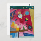 stark rot | Kandinsky | Postkarte (Vorne/Hinten)