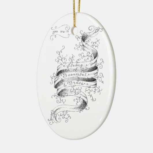 Stark, schön u. tapfer keramik ornament (Links)