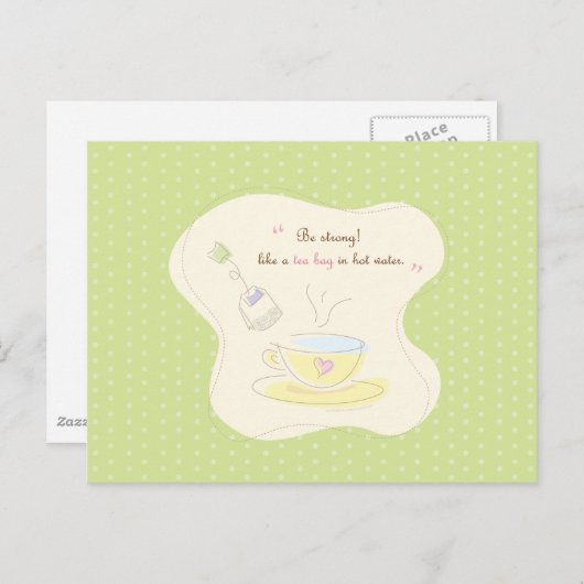 stark sein postkarte (Vorne/Hinten)